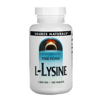 L-Lysine 1000mg - 100 tabs &mdash; оригинальный товар