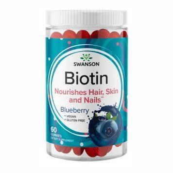 Biotin - 60 Gummies Blueberry &mdash; оригинальный товар
