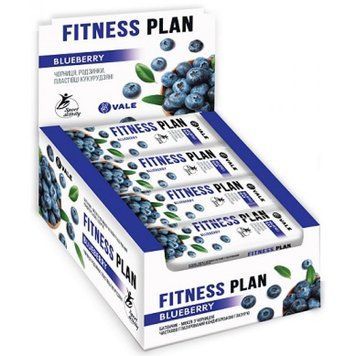 Fitness Plan Muesli Bar - 30x25g Bluberry &mdash; оригинальный товар