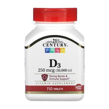 D3 250 mcg (10,000 IU) - 110 tabs &mdash; оригинальный товар