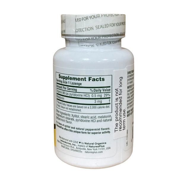 Melatonin Sublingual 3mg with B6 - 60 tabs &mdash; оригинальный товар