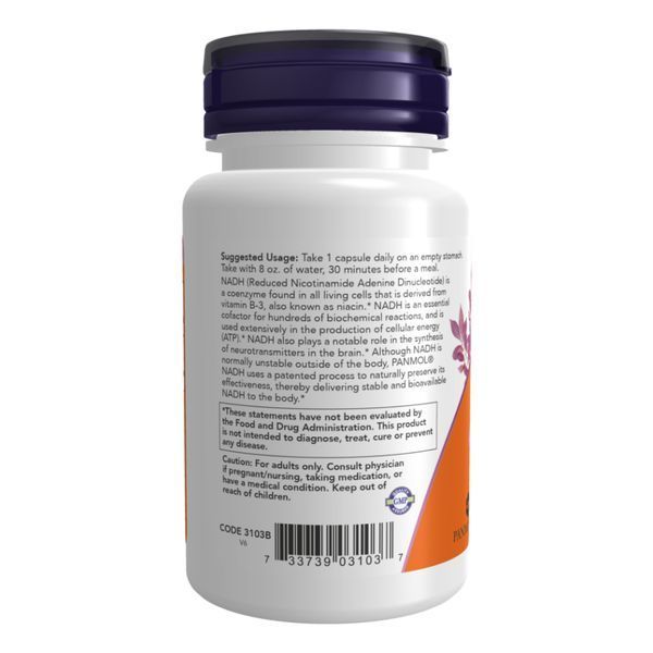 NADH 10mg With 200mg Ribose - 60 vcaps &mdash; оригінальний товар