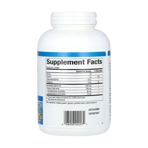 Wild Alaskan Salmon Oil 1000mg - 180 softgels &mdash; оригинальный товар
