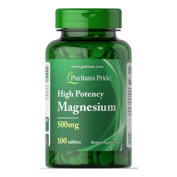 Magnesium 500 mg - 100 tablets &mdash; оригинальный товар