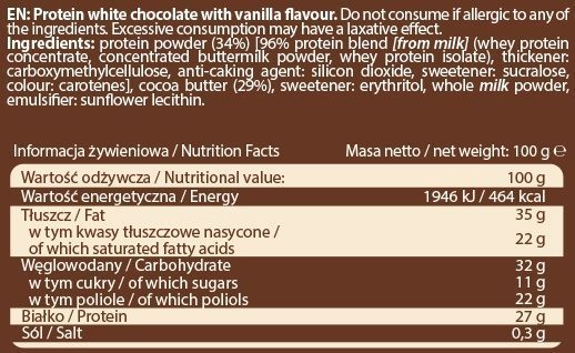 Protein Chocolate - 100g Milk Flavour &mdash; оригінальний товар