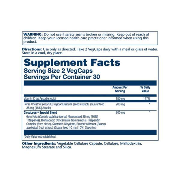 CircuLegs Circulation Support 200mg - 60 vcaps &mdash; оригінальний товар