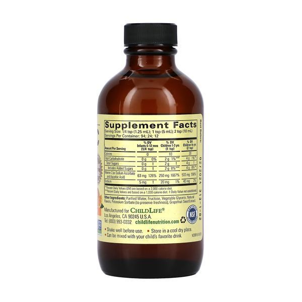 Vitamin C (Liquid) - 118 ml Orange &mdash; оригинальный товар