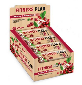 Fitness Plan Muesli Bar - 30x30g Cherry Cranberry &mdash; оригинальный товар