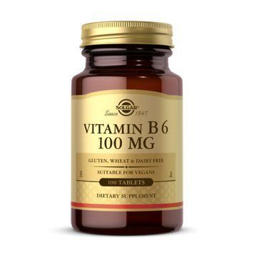 Vitamin B6 100mg - 100 tabs &mdash; оригінальний товар