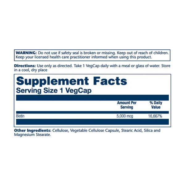 Biotin Timed-Release 5000mcg - 60 vcaps &mdash; оригінальний товар