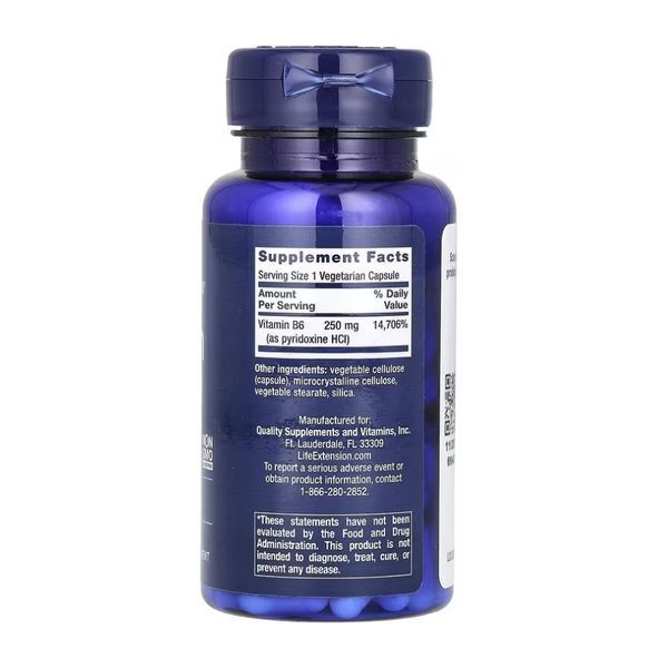 Vitamin B6 250 mg - 100 vcaps &mdash; оригинальный товар