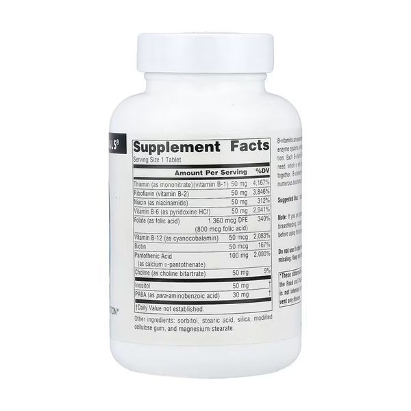 Vitamin B-50 Complex 50mg - 50 tabs &mdash; оригинальный товар
