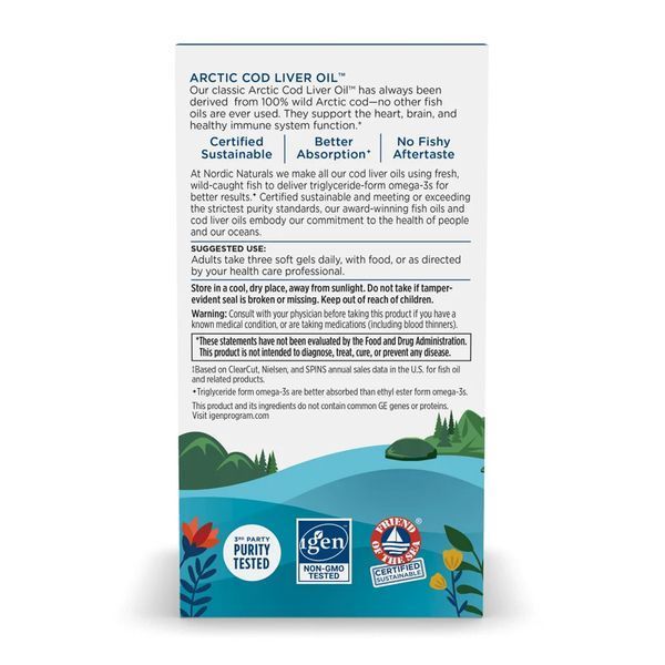 Arctic Cod Liver Oil - 90 softgels &mdash; оригінальний товар