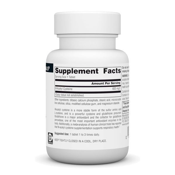 N-Acetyl Cysteine 600mg - 30 tabs &mdash; оригінальний товар