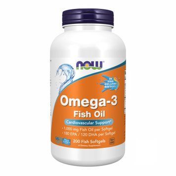 Omega-3 FO 1000mg 180/120 Fish Gelatin - 200 sgels &mdash; оригінальний товар