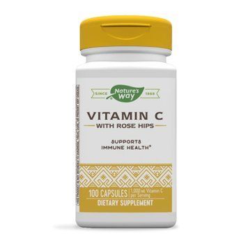 Vitamin C with Rose Hips - 100 caps &mdash; оригинальный товар