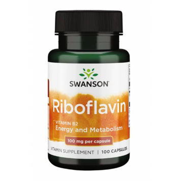 Riboflavin Vitamin B-2 100mg - 100caps (До 10.25) &mdash; оригинальный товар