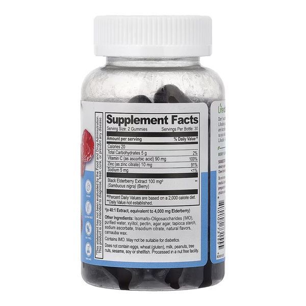 Sambucus Elderberry + Vitamin C and Zinc Kids Sugar Free - 60 gummies &mdash; оригінальний товар