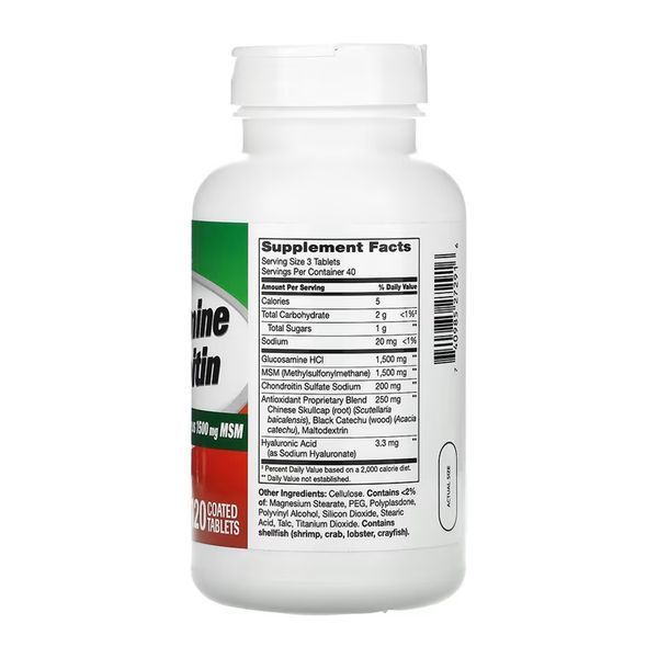 Glucosamine Chondroitin Advanced + MSM - 120 tabs &mdash; оригінальний товар