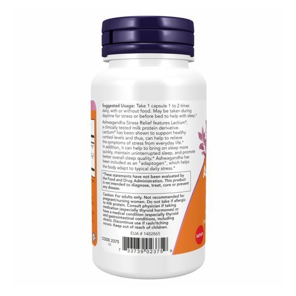 Ashwagandha Stress Relief - 60 vcaps &mdash; оригінальний товар