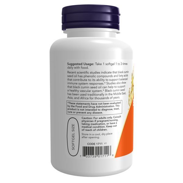 Black Cumin Seed Oil - 1,000mg - 60 sgels &mdash; оригінальний товар