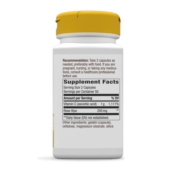 Vitamin C with Rose Hips - 100 caps &mdash; оригинальный товар