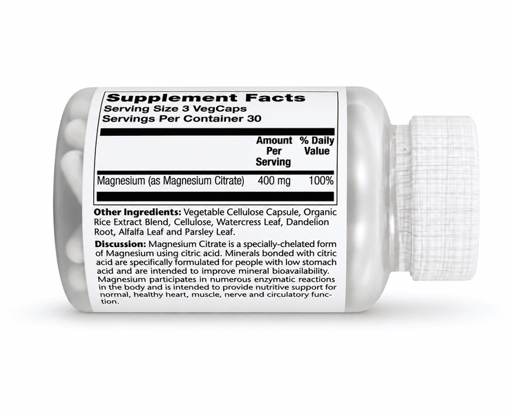 Magnesium Citrate 400mg - 90 vcaps &mdash; оригінальний товар