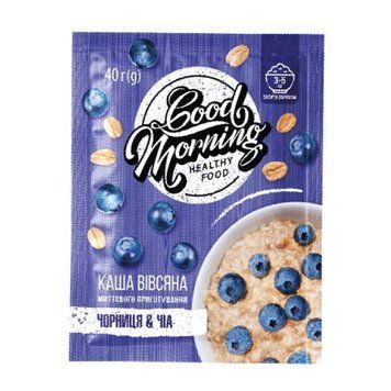 Good Morning Oatmeal - 30х40g Blueberry Chia seed &mdash; оригинальный товар