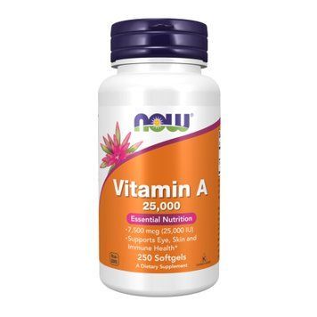 Vitamin A 25,000 IU - 250 softgels &mdash; оригинальный товар