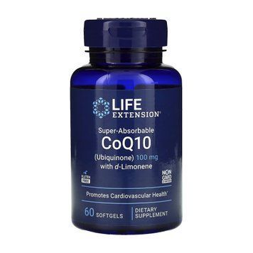 Super-Absorbable CoQ10 (Ubiquinone) with d-Limonene	100mg - 60 softgels &mdash; оригинальный товар