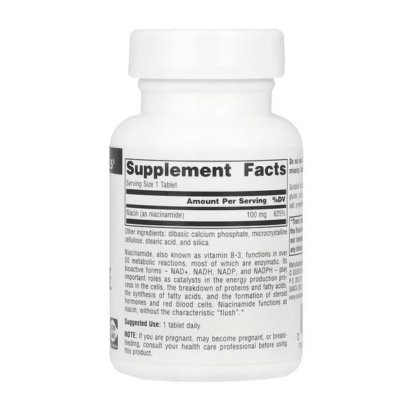 Niacinamide B-3 100 mg - 100 tabs &mdash; оригінальний товар