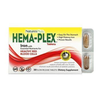 Hema-Plex - 30 tabs (blister) (Повреждена упаковка) &mdash; оригинальный товар
