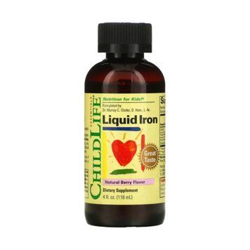 Liquid Iron - 118 ml (4 fl oz) Natural Berry (Повреждена банка) &mdash; оригинальный товар