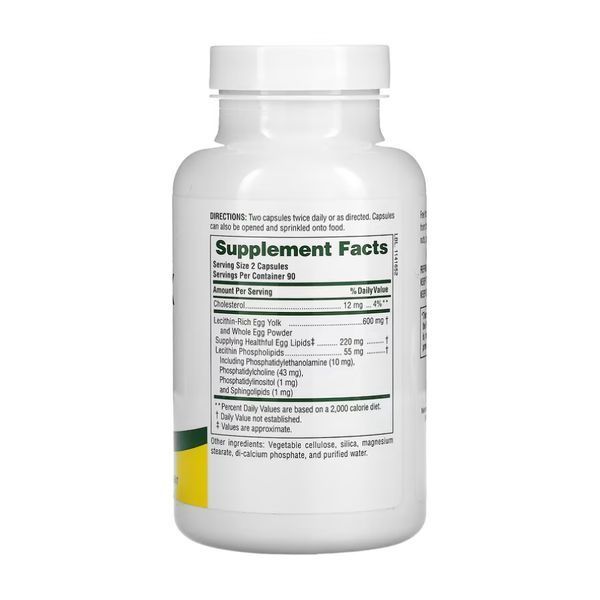Egg Yolk Lecithin 600 mg - 180 caps &mdash; оригінальний товар