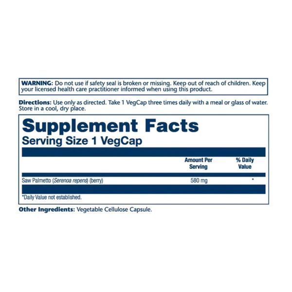 Saw Palmetto Berry 580mg - 100 vcaps &mdash; оригінальний товар