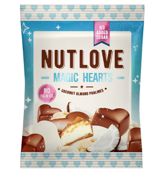 Nut Love Magic Hearts -100g Coconut Almond Pralines &mdash; оригінальний товар