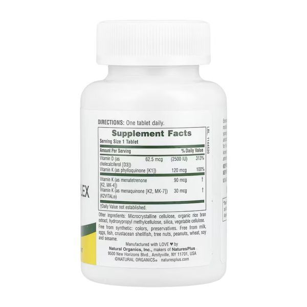 Vit D3 K2 2500 IU/120 mcg - 90 tabs &mdash; оригинальный товар