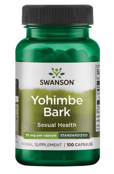 Yohimbe Bark-Standardized 75mg - 100caps &mdash; оригинальный товар