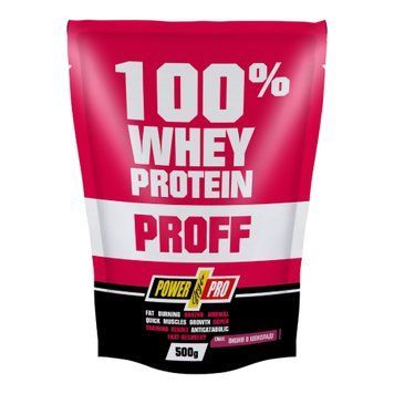 100% Whey Protein Proff - 500g Chocolate Cherry &mdash; оригинальный товар