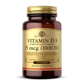 Vitamin D3 (Cholecalciferol) 25 mcg (1000 IU) - 180 tabs &mdash; оригинальный товар