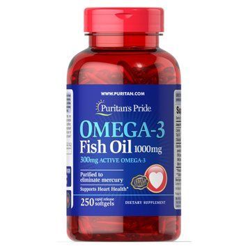 Omega 3 1000mg - 250softgels &mdash; оригинальный товар