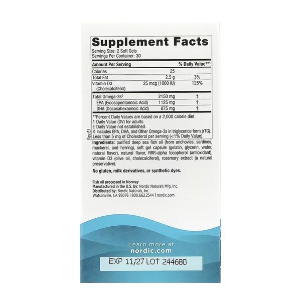 Ultimate Omega 2X D3 - 60 softgels &mdash; оригинальный товар