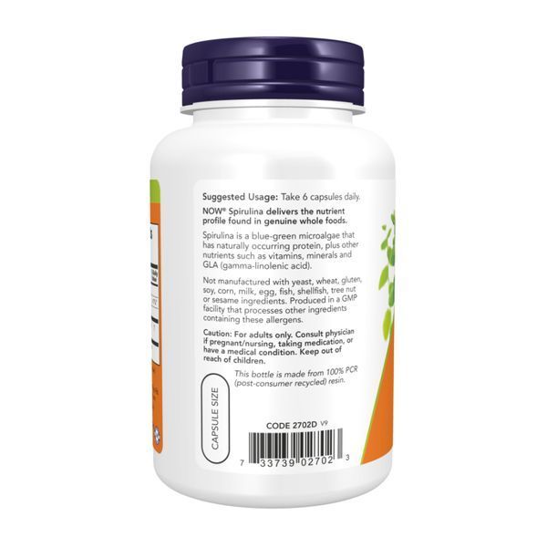 Spirulina 500 mg - 120 vcaps &mdash; оригінальний товар