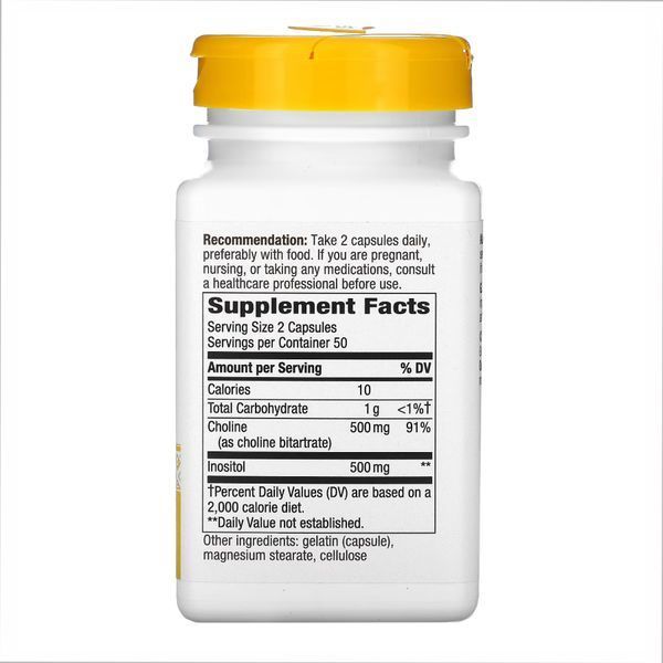 Choline & Inositol - 100 caps &mdash; оригінальний товар