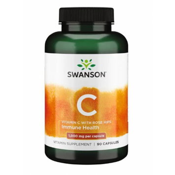 Vitamin C with Rose Hips 1000 mg - 90 caps &mdash; оригинальный товар