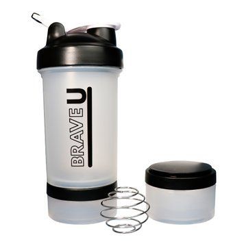Shaker with containers 3 in 1 - 600ml Transparent &mdash; оригинальный товар