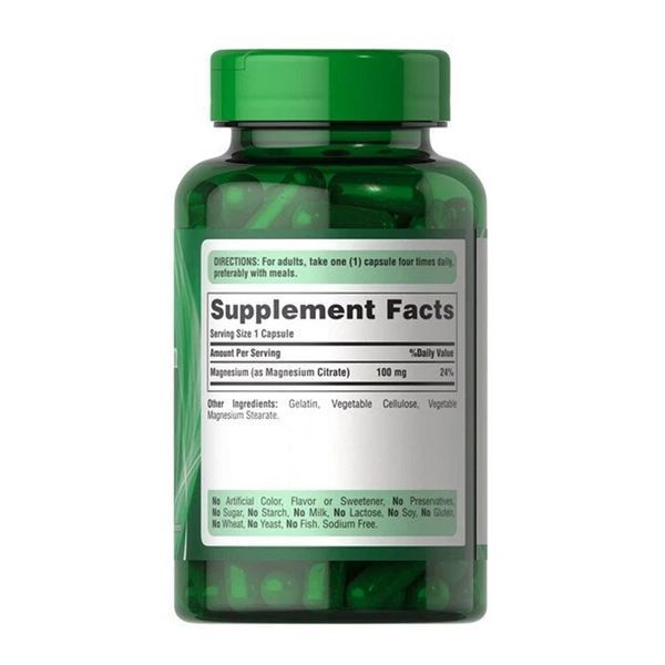 Magnesium Citrate 100mg - 100 caps &mdash; оригінальний товар