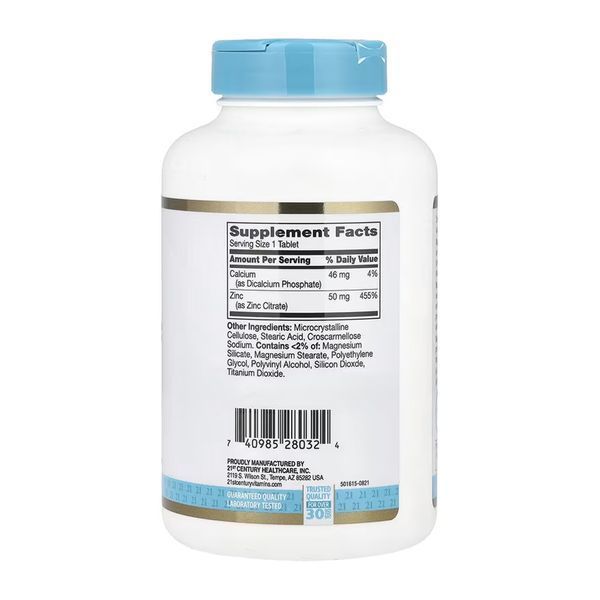 Zinc Citrate 50 mg - 360 tabs &mdash; оригинальный товар