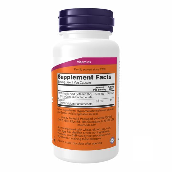 PANTOTHENIC ACID 500mg - 100 vcaps &mdash; оригинальный товар