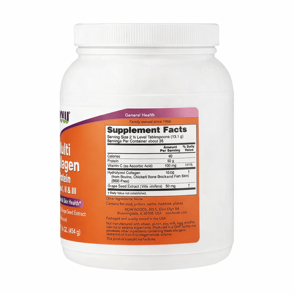 Multi Collagen Protein - 454g Unflavored &mdash; оригінальний товар